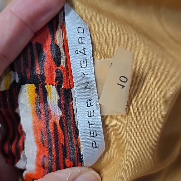 {Peter Nygard} Women's Button Front Animal Print Skirt - Size 10 - Picture 9 of 11